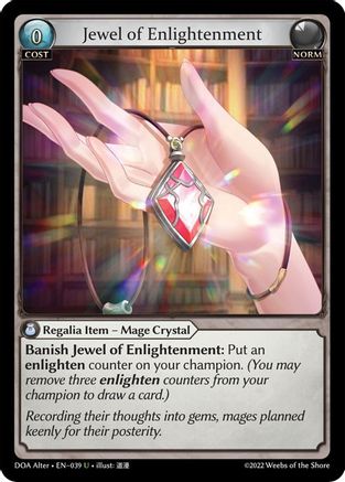 Jewel of Enlightenment (039) - Dawn of Ashes Alter Edition Foil