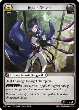 Juggle Knives (095) - Dawn of Ashes Alter Edition Foil