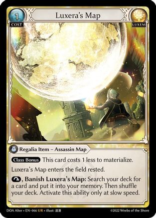 Luxera's Map (066) - Dawn of Ashes Alter Edition Foil