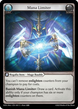 Mana Limiter (041) - Dawn of Ashes Alter Edition Foil