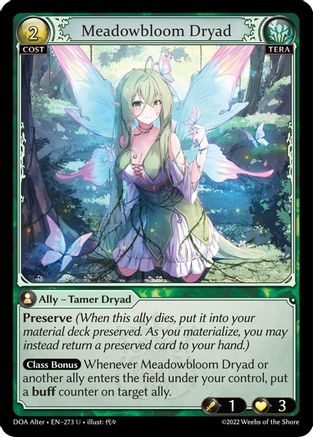 Meadowbloom Dryad (273) - Dawn of Ashes Alter Edition Foil