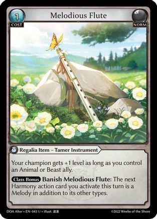 Melodious Flute (043) - Dawn of Ashes Alter Edition Foil