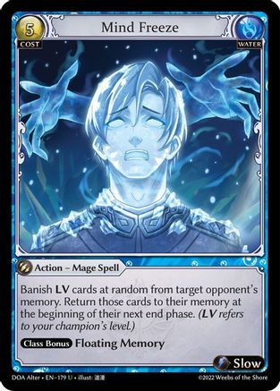 Mind Freeze (179) - Dawn of Ashes Alter Edition Foil