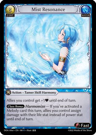 Mist Resonance (180) - Dawn of Ashes Alter Edition Foil