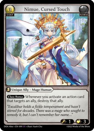 Nimue, Cursed Touch (099) - Dawn of Ashes Alter Edition Foil