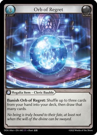Orb of Regret (045) - Dawn of Ashes Alter Edition