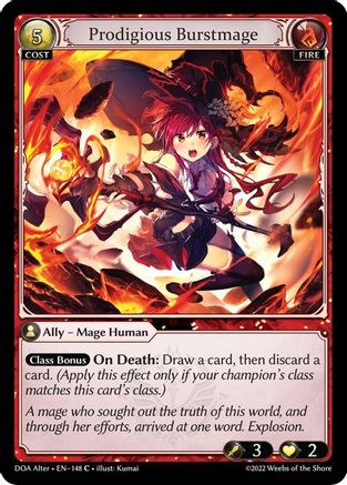 Prodigious Burstmage (148) - Dawn of Ashes Alter Edition Foil
