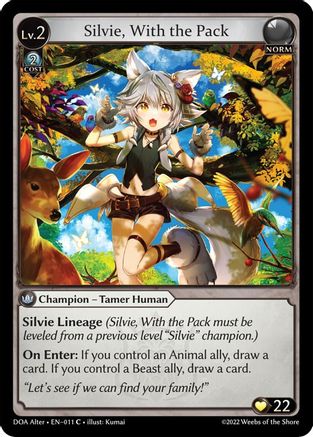 Silvie, With the Pack (011) - Dawn of Ashes Alter Edition