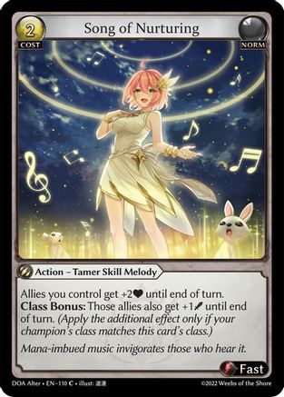 Song of Nurturing (110) - Dawn of Ashes Alter Edition Foil