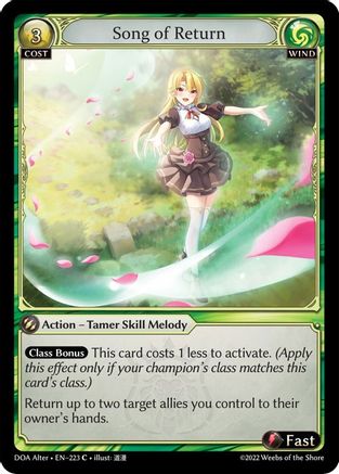 Song of Return (223) - Dawn of Ashes Alter Edition Foil