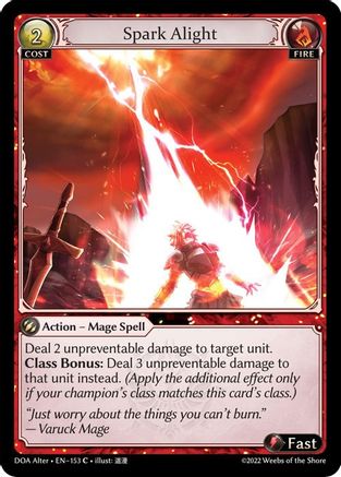 Spark Alight (153) - Dawn of Ashes Alter Edition Foil
