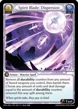 Spirit Blade: Dispersion (252) - Dawn of Ashes Alter Edition