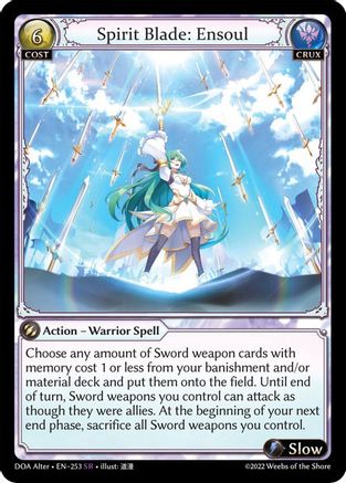 Spirit Blade: Ensoul (253) - Dawn of Ashes Alter Edition Foil