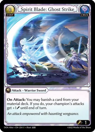 Spirit Blade: Ghost Strike (254) - Dawn of Ashes Alter Edition