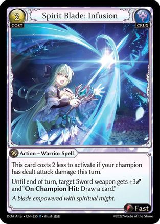 Spirit Blade: Infusion (255) - Dawn of Ashes Alter Edition Foil