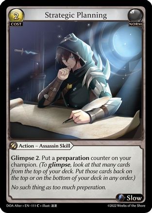 Strategic Planning (111) - Dawn of Ashes Alter Edition Foil