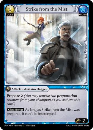 Strike from the Mist (193) - Dawn of Ashes Alter Edition Foil