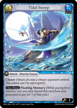 Tidal Sweep (195) - Dawn of Ashes Alter Edition Foil