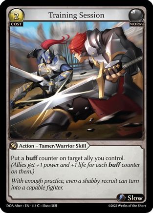 Training Session (113) - Dawn of Ashes Alter Edition Foil