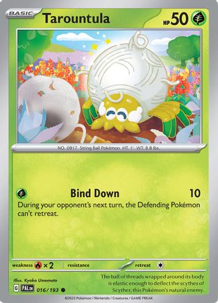 Tarountula 016/193  - Reverse Holofoil SV02 Paldea Evolved - Common
