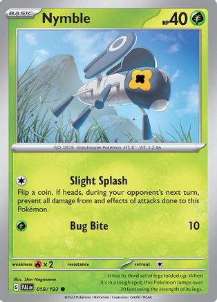 Nymble 019/193  SV02 Paldea Evolved - Common
