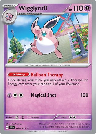 Wigglytuff 084  - Holofoil SV02 Paldea Evolved - Rare