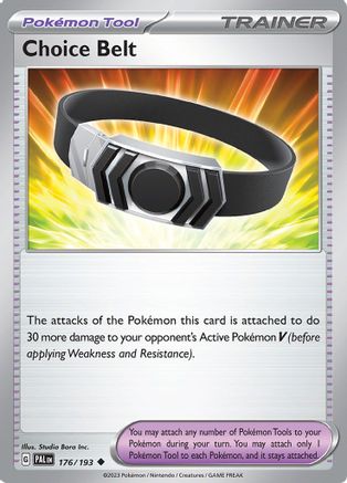 Choice Belt 176  - Reverse Holofoil SV02 Paldea Evolved - Uncommon