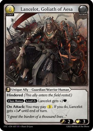 Lancelot, Goliath of Aesa (037) - Fractured Crown Foil