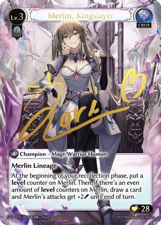 Merlin, Kingslayer (B) (CSR) (004B) - Fractured Crown Foil