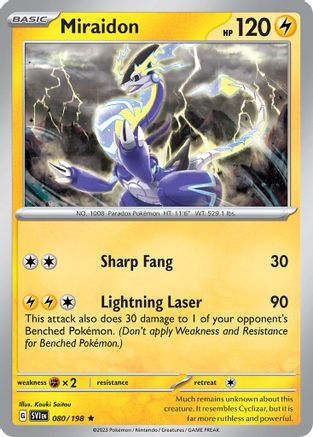 Miraidon - 080/198/198  Deck Exclusives - Rare