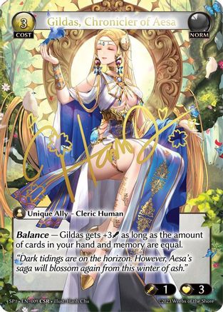 Gildas, Chronicler of Aesa (CSR) (009) - Supporter Pack 1 Foil