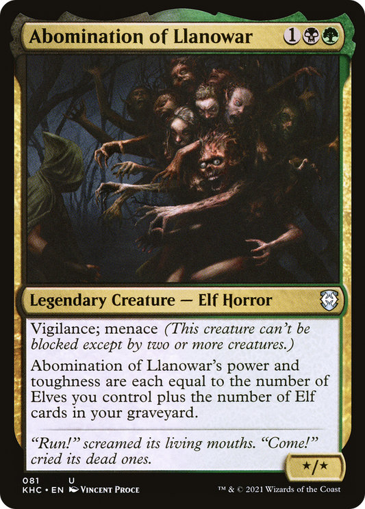 Abomination of Llanowar [Kaldheim Commander]