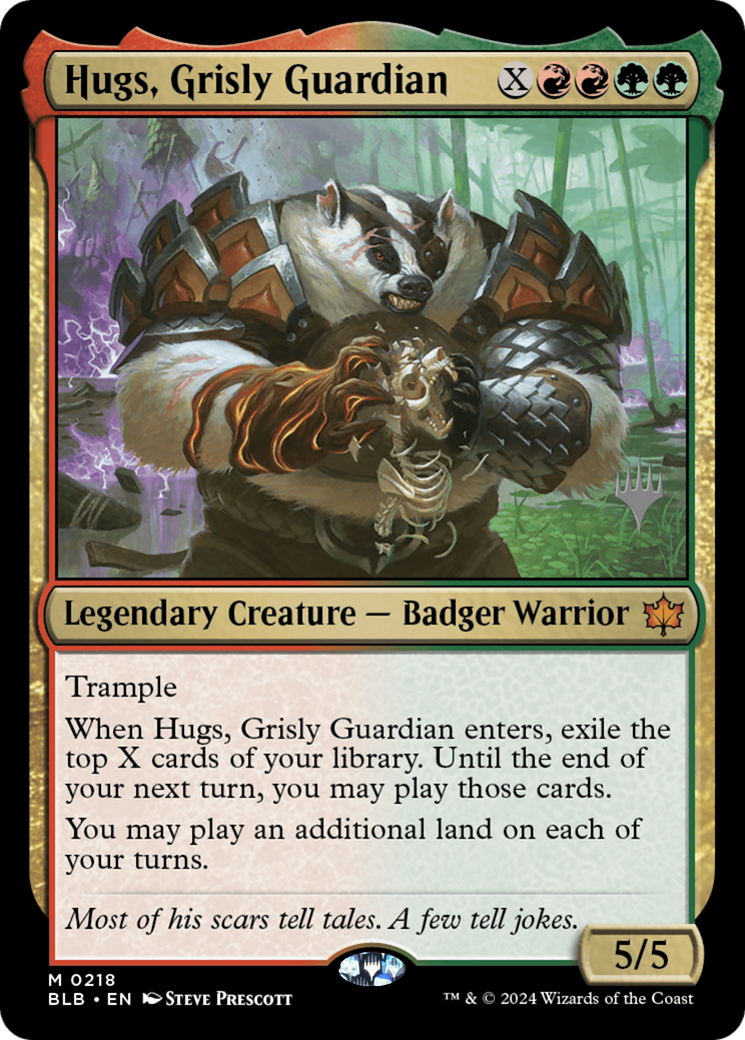 Hugs, Grisly Guardian (Promo Pack) [Bloomburrow Promos]