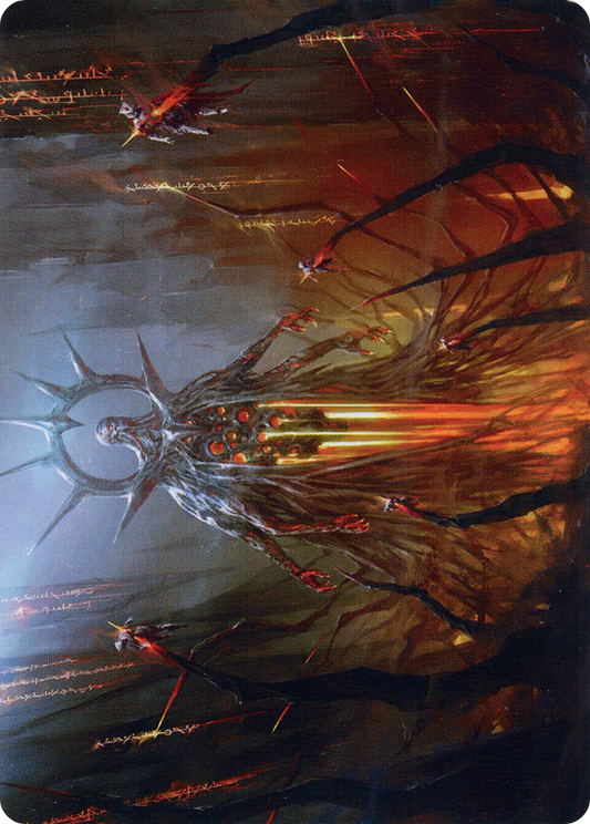 Solphim, Mayhem Dominus // Solphim, Mayhem Dominus (AONE-035) - Phyrexia: All Will Be One Art Series (Borderless) Foil