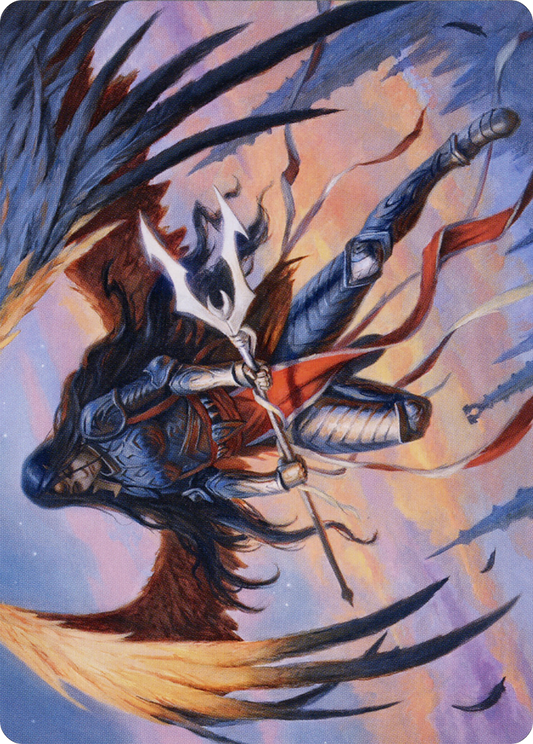 Liesa, Forgotten Archangel // Liesa, Forgotten Archangel (AMID-063) - Midnight Hunt Art Series (Borderless) Foil