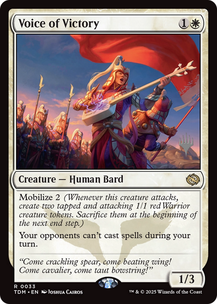 Voice of Victory [Tarkir: Dragonstorm Promos]