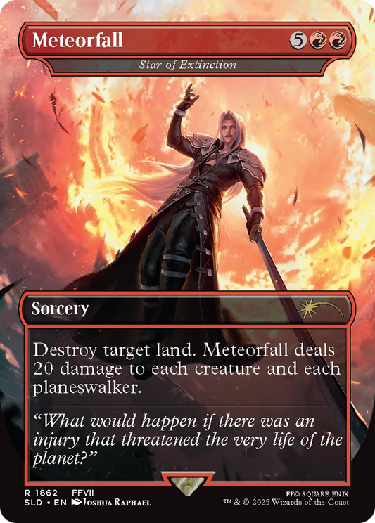 Star of Extinction (SLD-1862) - Secret Lair Drop / Meteorfall (Borderless) Foil