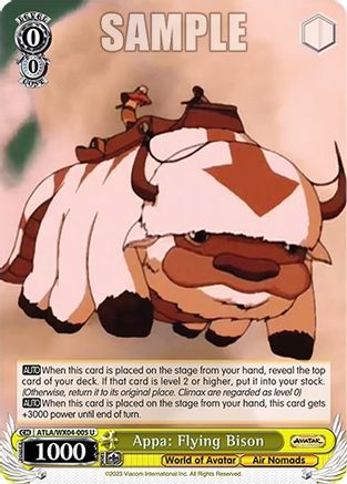 Appa: Flying Bison (ATLA/WX04-005 U) - Avatar: The Last Airbender
