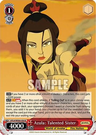 Azula: Talented Sister (ATLA/WX04-054 R) - Avatar: The Last Airbender