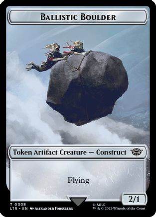 Ballistic Boulder // Food Token (11) Double-Sided Token [The Lord of the Rings: Tales of Middle-Earth Tokens]