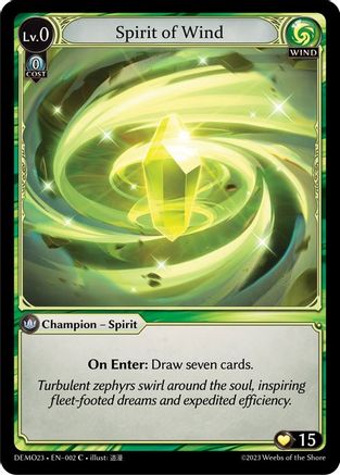 Spirit of Wind (002) - 2023 Demo Deck