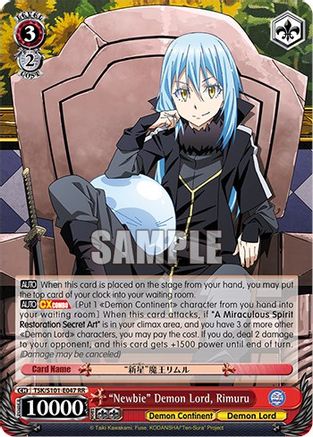 "Newbie" Demon Lord, Rimuru (TSK/S101-E047 RR) - That Time I Got Reincarnated as a Slime Vol.3