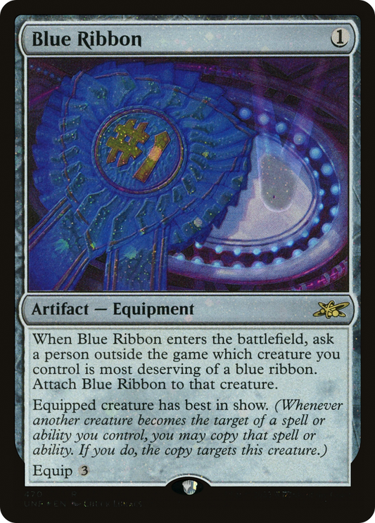 Blue Ribbon (Galaxy Foil) (UNF-470) - Unfinity Foil