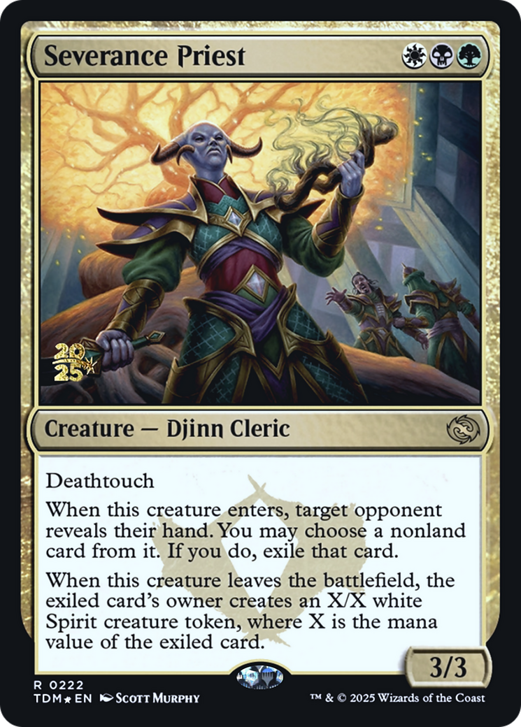 Severance Priest [Tarkir: Dragonstorm Prerelease Promos]
