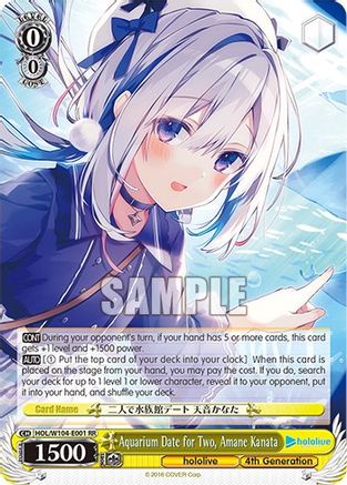 Aquarium Date for Two, Amane Kanata (HOL/W104-E001 RR) - hololive production Vol.2