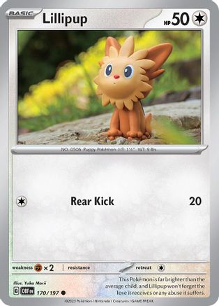 Lillipup 170  SV03 Obsidian Flames - Common