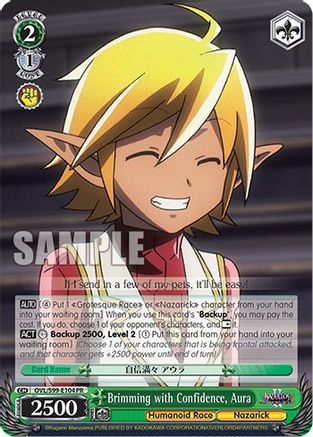 Brimming with Confidence, Aura (OVL/S99-E104 PR) - Nazarick: Tomb of the Undead Vol.2