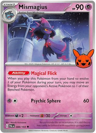 Mismagius 088  Trick or Trade BOOster Bundle 2023 - Uncommon