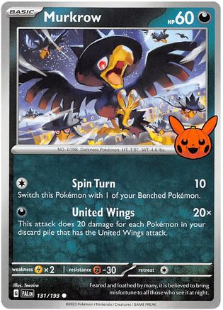 Murkrow 131  Trick or Trade BOOster Bundle 2023 - Common