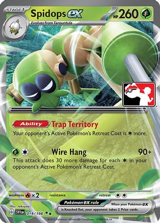 Spidops ex 019/198  - Holofoil Prize Pack Series Cards - Double Rare